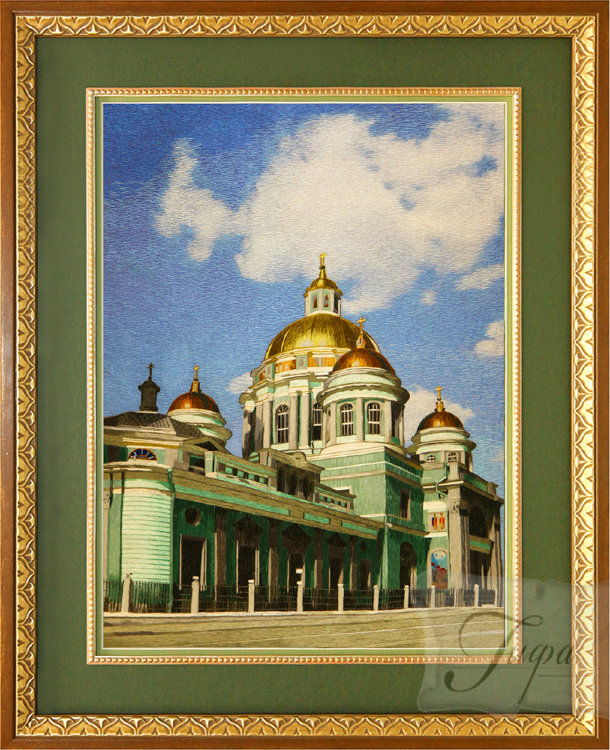 Картины из шелка "Елоховский собор"