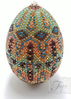 Яйцо пасхальное сувенирное бисер №14