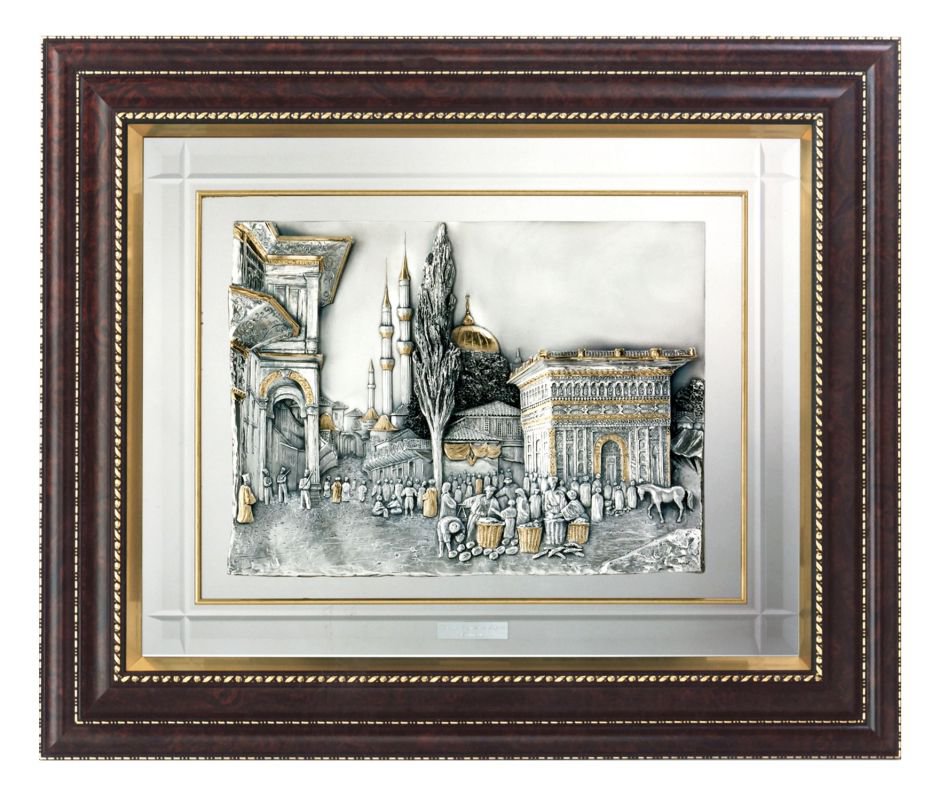 Итальянская картина из серебра