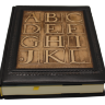 Ежедневник из натуральной кожи "ABC" 15х22. Сменный блок страниц.