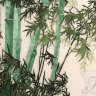 Шёлковая картина "Бамбуковая роща двусторонняя"
